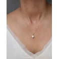 thumbnail image 4 of Cadena GARGANTILLA Casa del Anillo CORAZÓN bisel ZIRCONIA ORO SÓLIDO 10k 8 Mm, 4 of 5