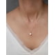 thumbnail image 4 of Cadena GARGANTILLA Casa del Anillo CORAZÓN bisel ZIRCONIA ORO SÓLIDO 10k 8 Mm, 4 of 5