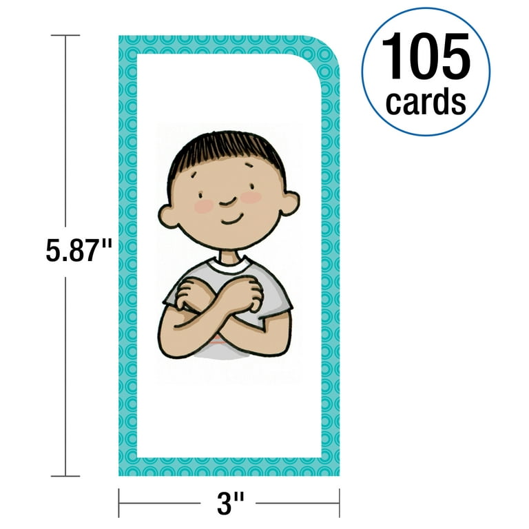 Carson Dellosa Education Sign Language 105 cards - Walmart.com