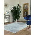 thumbnail image 2 of Unique Loom Kamala Washable Collection Area Rug - Animal print (2'  x 3' 1" Rectangle Ivory Blue/Gray), 2 of 4