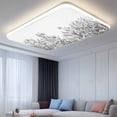 thumbnail image 2 of Wildflower Leaf Fluorescent Light Covers, Grey Floral Botanical White Watercolor Magnetic Light Covers for Ceiling Lights, Fluorescent Ceiling Shade Filters for Classroom Bedroom Office 4x2Ft x 2PCS, 2 of 8