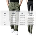 thumbnail image 3 of Mens Hiking Cargo Work Pants Cooling Quick Dry Tactical Pant Water Resistant Lightweight Outdoor Fishing Pants with Multi Pocket Army Green, 3 of 8