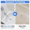 thumbnail image 3 of DWIL Tub and Tile Paint 16.5 oz, Tub Paint for Bathtub, Tile Refinishing with Hardener, Water Based, Low Odor, Semi-Gloss White, 25-30sq.ft, 3 of 10