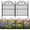 Set-1, variant on Decorative Garden Fence 10 Pack, No Dig Metal Flower Bed Edging Border, Rustproof Arched Panel Fencing with Stakes for Yard Patio Outdoor Decor - Small Animal Barrier