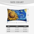 thumbnail image 3 of Fotbe Whimsical Sunflowers Night Sky Pillow Cases - Envelope Closure - Luxury, Extra Soft, Cooling Pillow Covers - Wrinkle, Fade, Stain Resistant-14"x20", 3 of 8