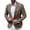 Khaki, variant on Mens Sport Coats Casual Blazer Stylish Two Button Lightweight Suit Jacket for Daily Wedding