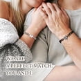 thumbnail image 3 of Pulseras para Parejas Yuxing Acero Inoxidable Corazón y Rompecabezas, 3 of 5