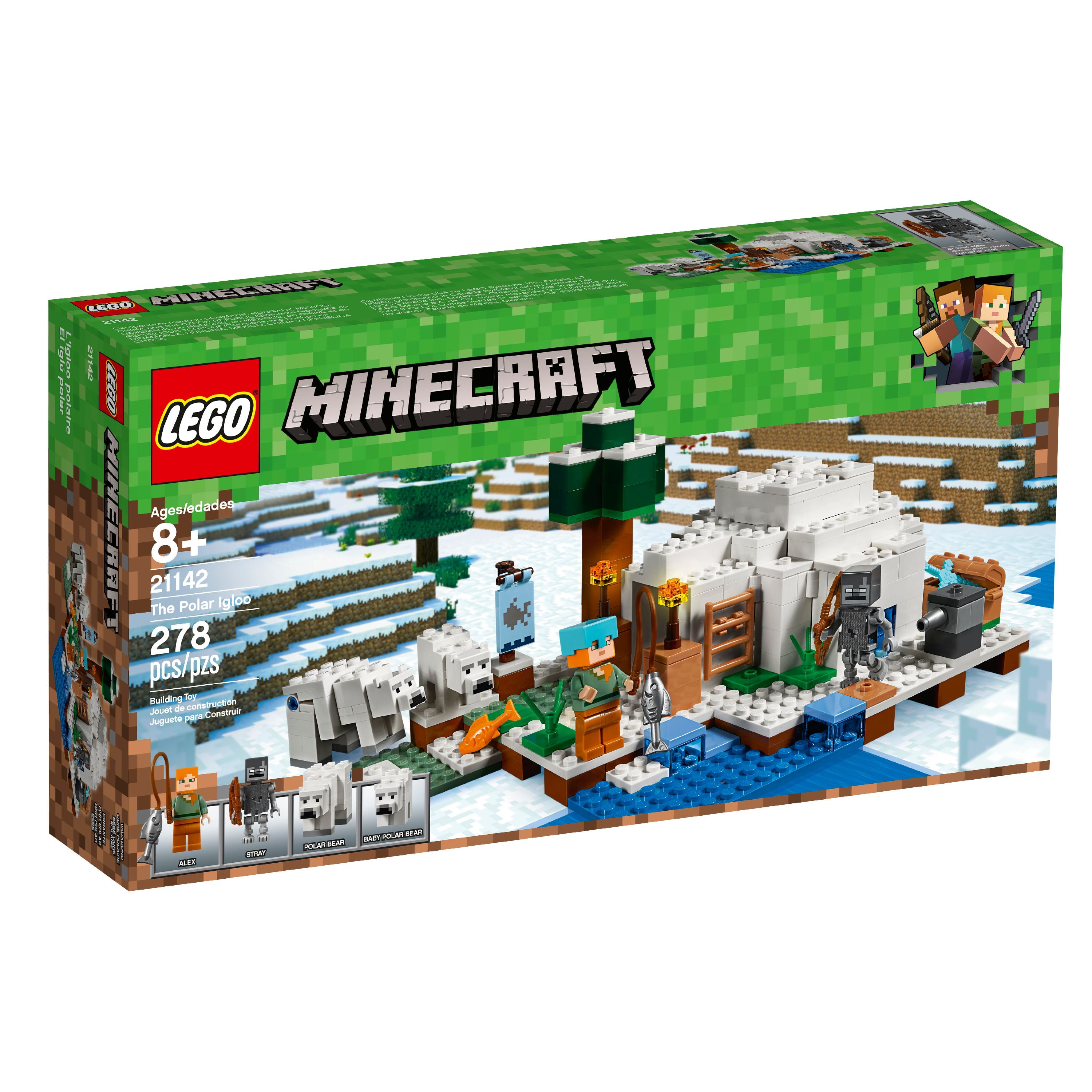 Scan rekruttere Konsulat Lego Minecraft The Polar Igloo21142 - Walmart.com