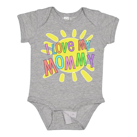 

Inktastic I Love My Mommy- Sun and Rainbow Letters Boys or Girls Baby Bodysuit