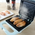 thumbnail image 3 of HIBIBUD 2026 New Mini Sandwich Maker,Waffle Makers Grills with Removable Non-Stick Plates,Makes Sandwiches,Paninis,Grilled Cheese,Desserts,Quick Results,Easy Clean Up,Green, 3 of 7