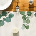 thumbnail image 6 of Smile Greenery Eucalyptus Leaves Table Runner for Spring Summer 13 x 72 Inch, 6 of 8