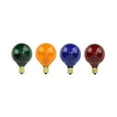 thumbnail image 1 of Pack of 4 Transparent Multi Color G40 Globe Christmas Replacement Bulbs, 1 of 1