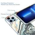 thumbnail image 3 of Case Compatiable with Apple iPhone 13 Pro Max 6.7 inch, Unique Marble Print Pattern Agate Slice Stone Design Soft TPU Slim Fit Protective Phone Cover Case for Women Girls - Marble#4, 3 of 5