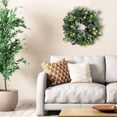 thumbnail image 4 of 18" Artificial Eucalyptus Wreath for Front Door Christmas Wreath Green Leaf Wreath for Window Wedding Decor Home Porch Farmhouse Patio Garden Decor, 4 of 6