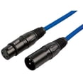 thumbnail image 1 of RARAION - 3 Pin XLR Male to Female Patch Lead, 12m Blue, 1 of 1