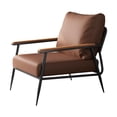 thumbnail image 1 of Sofá individual,Sofá individual,reposabrazos moderno y suave,muebles para dormitorio,Sillón reclinable Reposabrazos Sillón Dormitorio,Silla decorativa Sillón cómodo Marrón, 1 of 10
