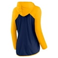 thumbnail image 3 of Women's Fanatics Navy/Gold Milwaukee Brewers Script Sleeve Full-Zip Hoodie, 3 of 3