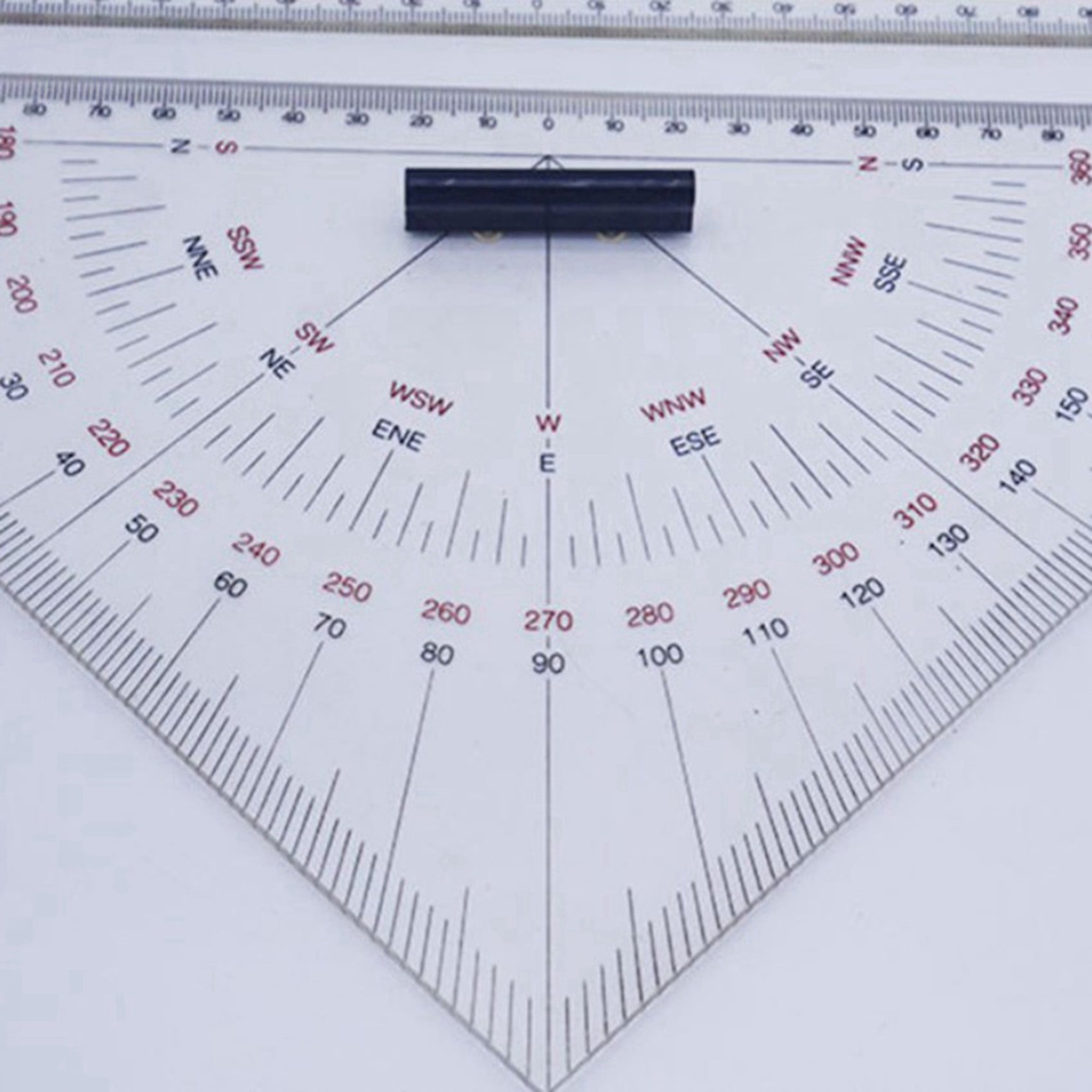2X Chart Drawing Triangle Ruler for Ship 300mm Large-Scale Distance Measurement Teaching