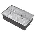 thumbnail image 2 of Kraus 32 Inch Rectangular Undermount Single Bowl Stainless Steel Kitchen Sink, 2 of 5