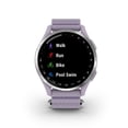 thumbnail image 2 of Garmin Approach J1 GPS Golfing Smartwatch - Silver Aluminum Bezel with Lilac ComfortFit Fabric Band, 2 of 5