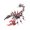 E Red, variant on 3D Metal Puzzles for Adults Steampunk Mechanical Scorpion Craft Kit Unique Birthday Gift for Men 8 Inch Desk Decor