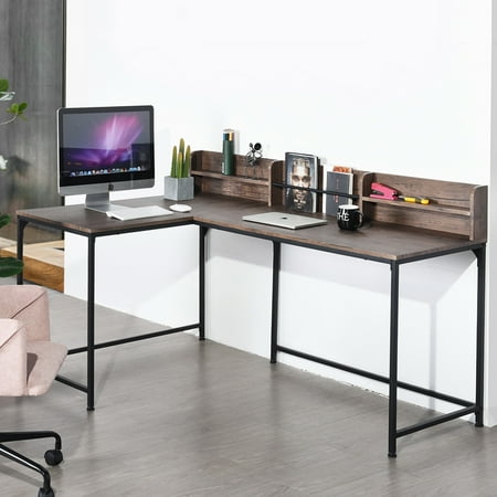 Oxkers Corner Desk Modern Writing Desk L Shape Computer Desk Pc