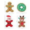 thumbnail image 2 of Plush Cute Donut Bread Toy Sounding Toy Christmas Series Bite Resistant Santa Elk Gingerbread Man Dog Supplies Chew Training Toy Pet Accessories Dog Throw Toys ELK, 2 of 8