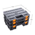 thumbnail image 2 of Caja organizadora Stalwart 3 en 1 con 52 compartimentos, color gris, 2 of 8