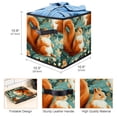 thumbnail image 3 of Squirrel Foldable Toy Box Storage Box Organizer Bins with Handle, 10.8"x10.5"x10.6", Large Capacity, 3 of 6