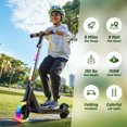 thumbnail image 2 of TST Electric Scooter for Kids, 100W Adjustable Kick Scooter with Flashing Rainbow LED Lights, Up to 8mph&8 Miles, 2 of 6