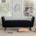 thumbnail image 2 of Jennifer Taylor Home Duff Mid-Century Modern Entryway Storage Bench Black, 2 of 10