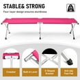 thumbnail image 3 of Portable Folding Camping Cot, Premium Aluminum Tube Oxford Fabric Cot, Lightweight Space Saving Cot with Carrying Bag, Pink Camping Cot for Outdoor Camping Activities, 3 of 10