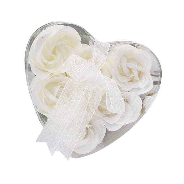 JJKBVCLO Practical Gift Box Small Soap Gifts Heart Shaped Gift Flower Creative Artificial Flowers