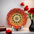 thumbnail image 1 of Hand-Painted Decorative Ceramic Plate - Traditional Floral Design, Multicolour Display Plate for Wall or Table, Artisan Craft Décor, 1 of 6