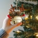 thumbnail image 5 of Campana Navidad Decorativa | Campana de Navidad con lazo y asta de alce | Ambiente festivo, duradera y multifuncional, 5 of 6