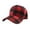 Red, variant on Bibifish Unisex Men Women Black & White Plaid Wool Baseball Cap Warm Fabric Adjustable Strap Hat Casual Fall Winter Daily & Outdoor Leisure Sun Protection Cap