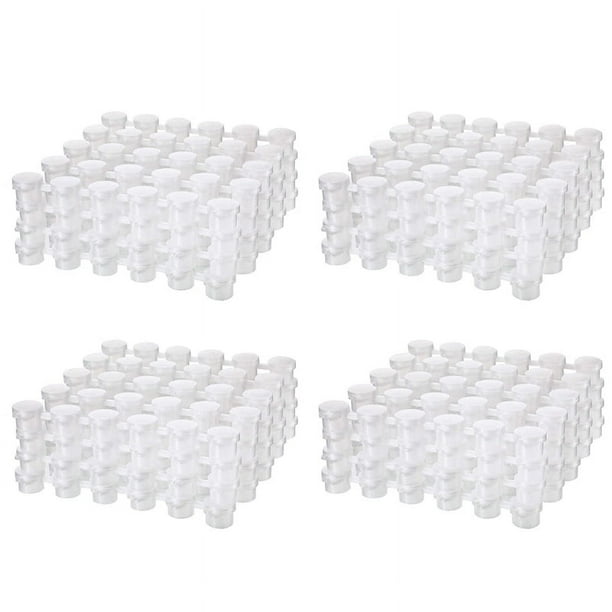 96 Tiras 2 Ml Tiras de Pintura VacíAs Macetas para Vasos de Pintura Recipientes de Almacenamiento Transparentes Pintura Suministros para Manualidades 576 Macetas en Total