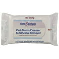 thumbnail image 2 of Safe n Simple Peri-Stoma Adhesive Remover Wipes, 5 x 7 Inch, 50 Count, 4 Pack, 2 of 2