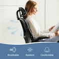 thumbnail image 4 of CONCETTA Office Desk Chair, Ergonomic High Back Mesh Chair with Headrest and Flip-up Armrest, Black, 4 of 9