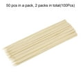 thumbnail image 3 of Uxcell 100pcs Bamboo Skewers Sticks 8 Inch 3.5mm Dia Natural Wooden Cocktail Picks, 3 of 5