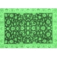 thumbnail image 1 of Ahgly Company Indoor Rectangle Oriental Emerald Green Traditional Area Rugs, 7' x 9', 1 of 4