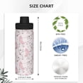 thumbnail image 3 of Cauagu Cute Piggy Ballerina Print 18oz Vacuum Insulated Stainless Steel Water Bottle,Coffee Travel Mug Spill Proof with Lid,Thermos Cup for Keep Hot/Ice Water Drinks, 3 of 7
