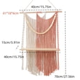 thumbnail image 5 of Milue Decorative Wall Shelf Macrames Wall Hanging Rack for Elegant Homes Storage, 5 of 14