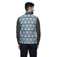 thumbnail image 3 of Atasi Marriage Ethnic Coat For Men Printed Nehru Jacket Mens Bandhgala Casual Vest Jacket-XX-Large, 3 of 3