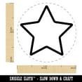 thumbnail image 2 of Star Shape Excellent Outline Self-Inking Rubber Stamp Ink Stamper - Sky Blue Ink - Medium 1 Inch, 2 of 7