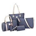 thumbnail image 3 of 6 Unids / Set Bolsos de Cuero Conjunto Bolsa de de Pescado Totes Monederos Bolsa de Lve Azul Baoblaze Bolsos de hombro Cartera de embrague, 3 of 6