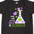 thumbnail image 4 of Inktastic Made with Lots of Love and Science Heart Bubbles in a Beaker Boys or Girls Baby Bodysuit, 4 of 5