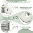 thumbnail image 3 of Uxcell Flat Washers, 304 Stainless Steel Hardware Assorted Washer, Fit for Bolts Screws Industrial Use 30 x 5 x 1.2 mm 50, 3 of 7