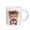 White, variant on 3drose, Cute Christmas Tiger with Gift, 15oz Mug