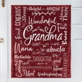 thumbnail image 7 of Flannel Blanket for Grandma - Red Throw Blankets - Personalised Gifts for Grandma - Machine Washable Super Soft, Cosy Grandma Blanket | Birthday Gifts for Grandma | Grandmother Gift Christmas, 7 of 7